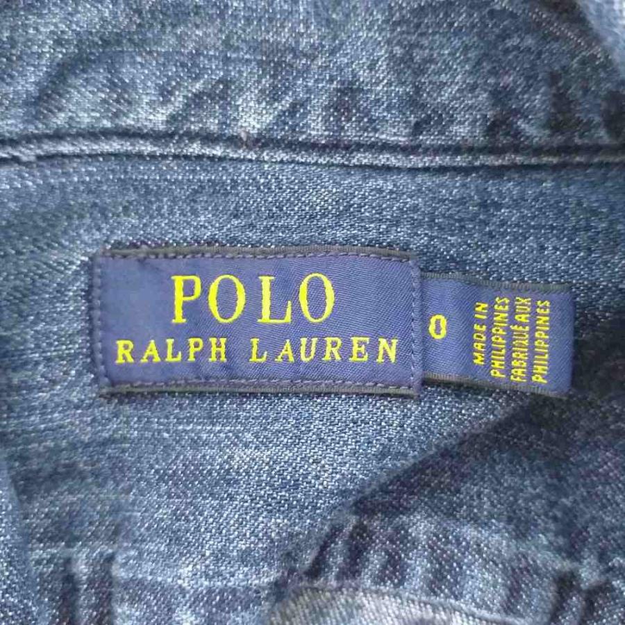 Polo Ralph Lauren デニムリボンシャツ サイズ2 POLO RALPH LAUREN - 美品POLORALPHLAURENリボンデニムシャツ の