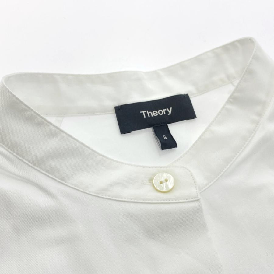 A17127 美品 セオリー パーフェクトコットンドルマンシャツ 薄青 S theory セオリー PERFECT COTTON/SS DOLMAN SHIRTS ドルマン