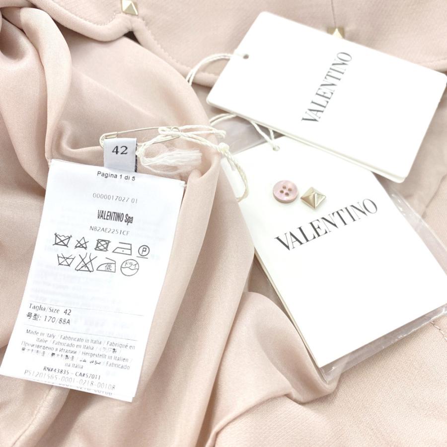 ヴァレンティノ VALENTINO NB2AE2251CF トップス VALENTINO（ヴァレンティノ） ロックスタッズ スカラップブラウス
