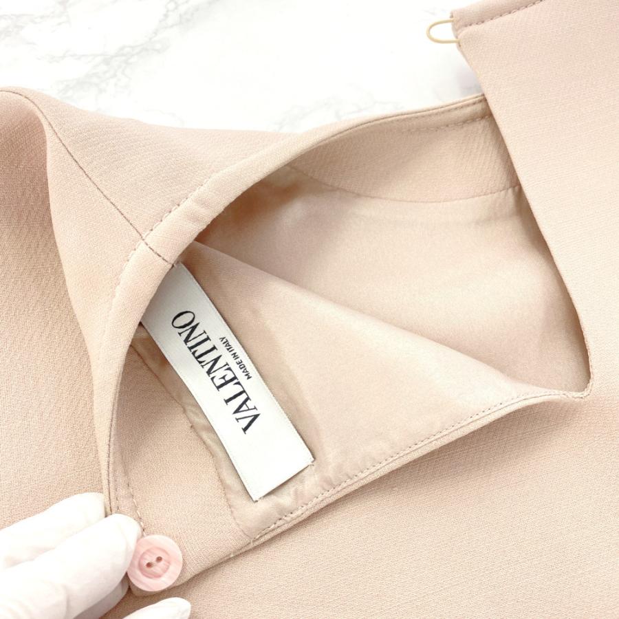ヴァレンティノ VALENTINO NB2AE2251CF トップス VALENTINO（ヴァレンティノ） ロックスタッズ スカラップブラウス