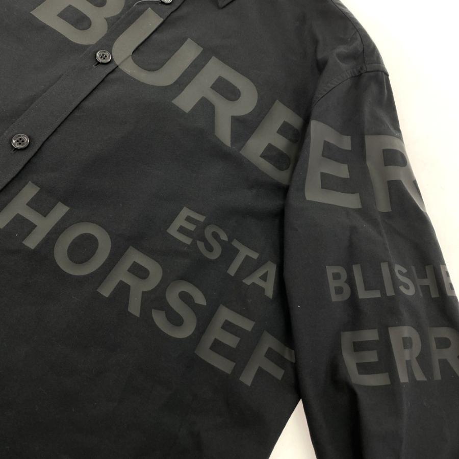 【極美品】BURBERRY バーバリー　ホースフェリー　プリント　長袖シャツ BURBERRY】バーバリー『ホースフェリー プリント ロゴ 長袖