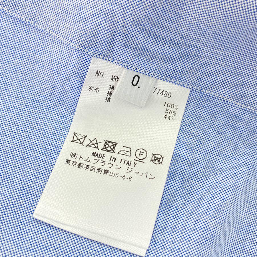 トムブラウン コットンオックスフォードロングスリーブサテン トムブラウン コットンオックスフォードロングスリーブサテン