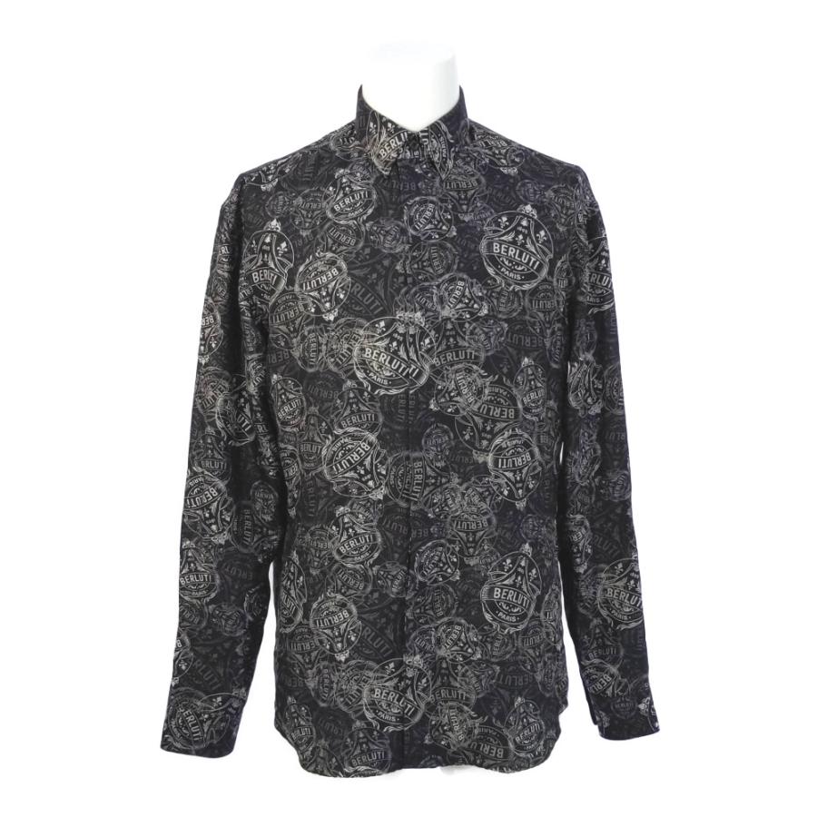 Berluti ベルルッティ クレストプリント・長袖 シャツトップス/R38 