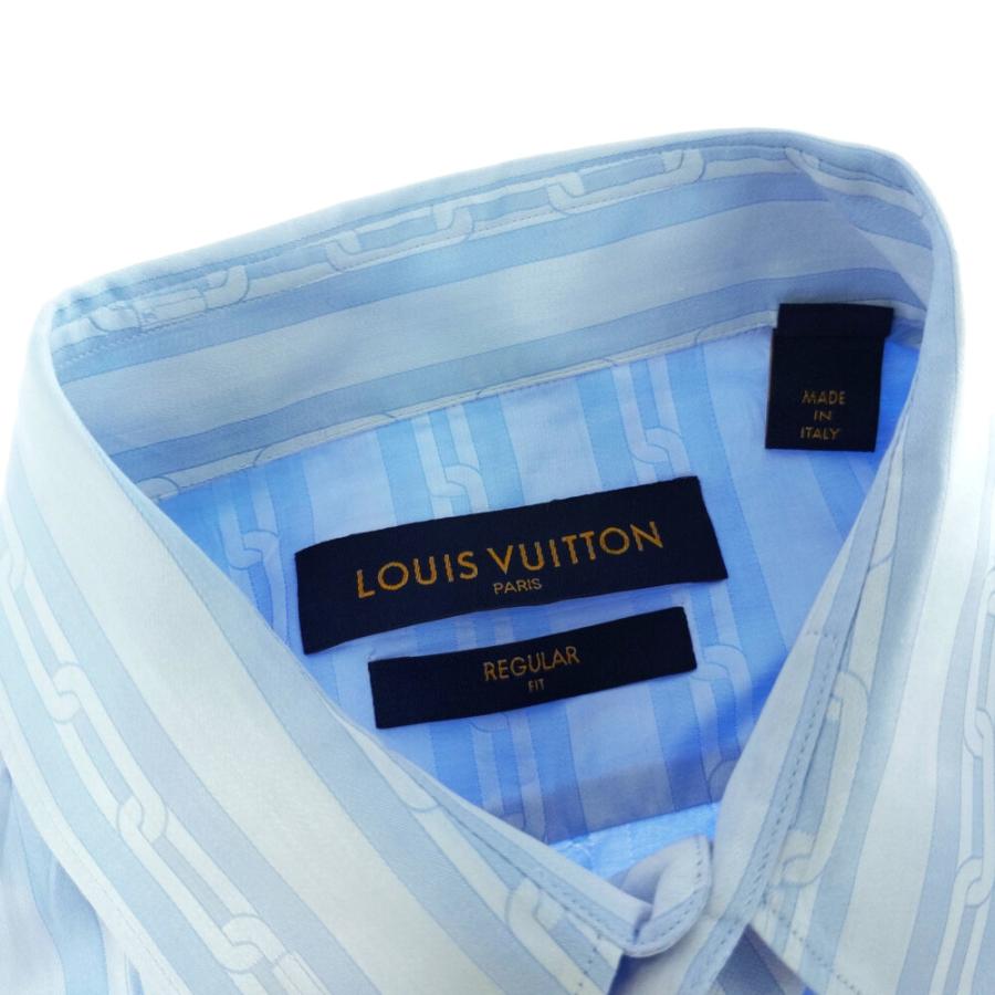 LOUIS VUITTON ルイヴィトン チェーンストライプ・長袖 シャツトップス