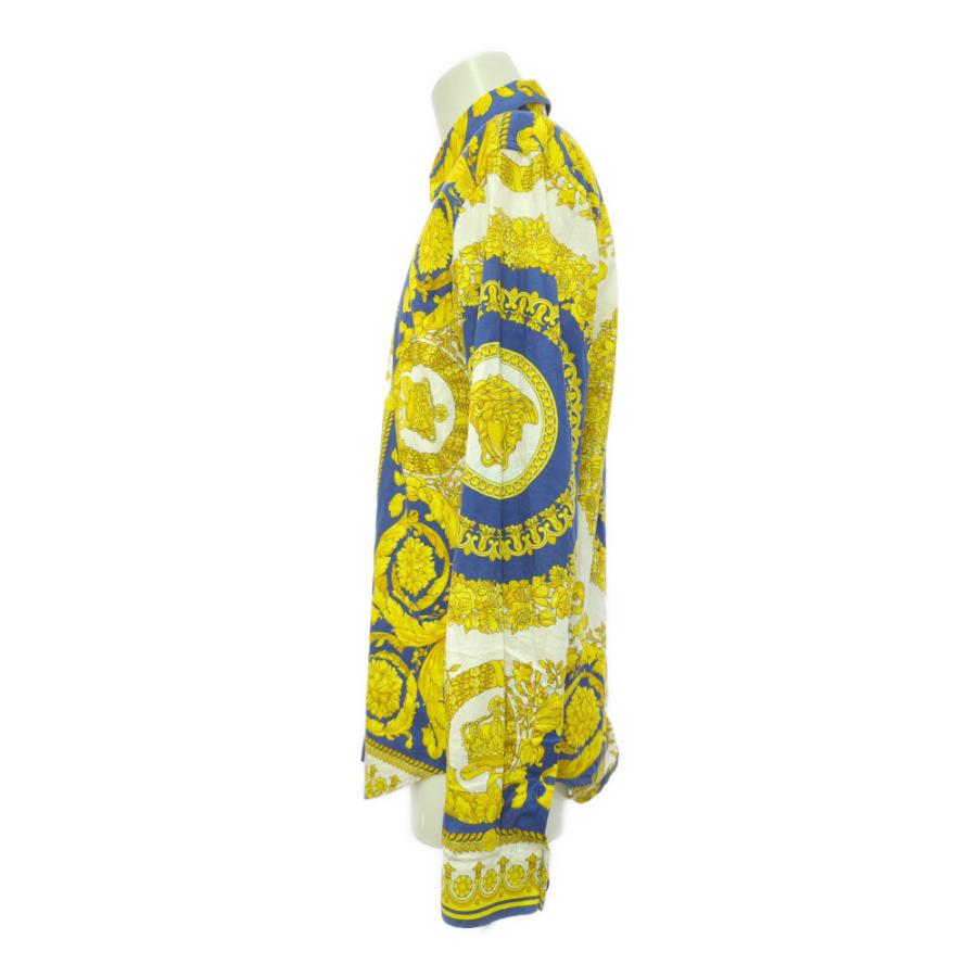 VERSACE ヴェルサーチ コットン メデューサ柄 長袖 絵柄 シャツ