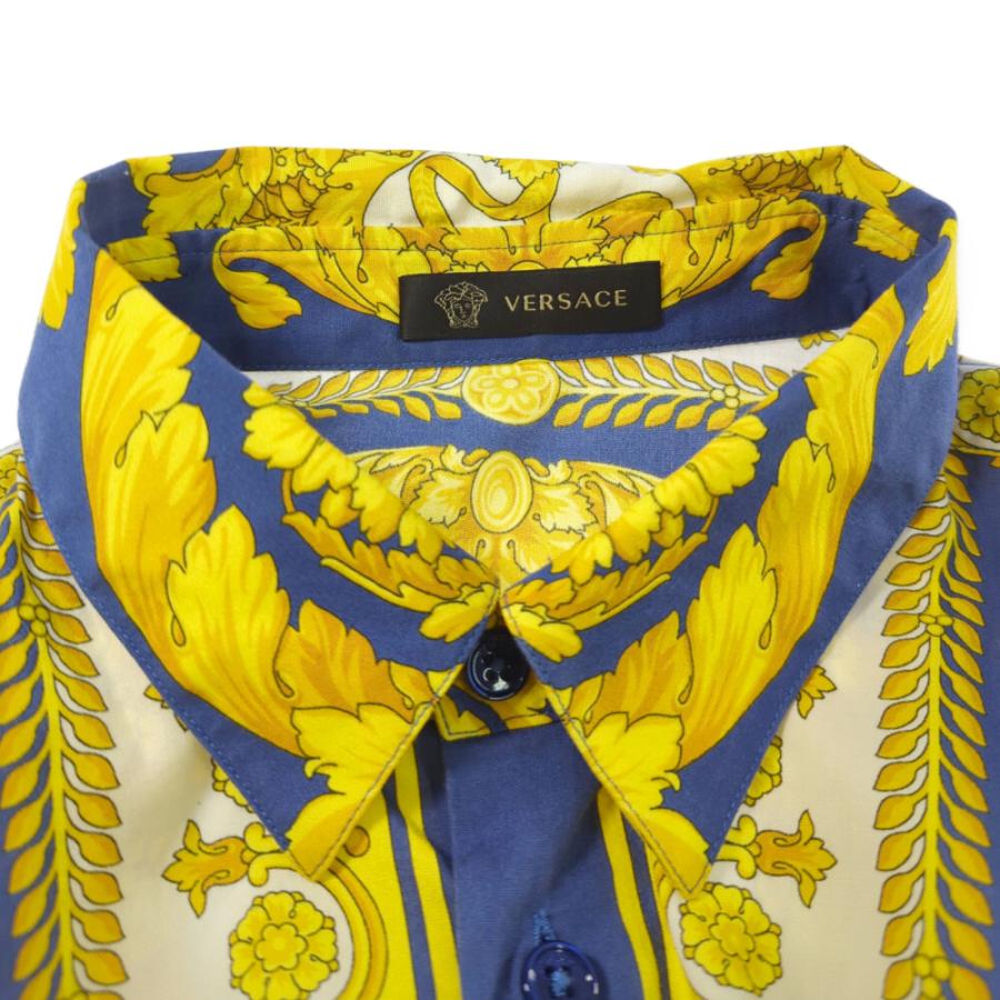VERSACE ヴェルサーチ コットン メデューサ柄 長袖 絵柄 シャツ