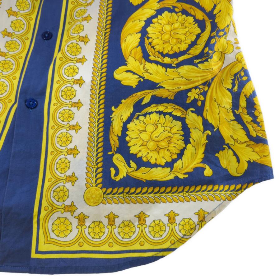 VERSACE ヴェルサーチ コットン メデューサ柄 長袖 絵柄 シャツ