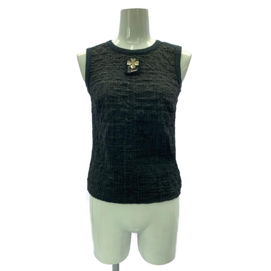 CHANEL（シャネル） クローバーモチーフ ノースリーブトップス/09A