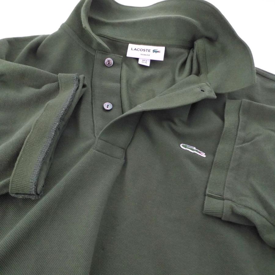 LACOSTE ラコステ ポロシャツトップス スリムフィット/PH412EL/M/モス