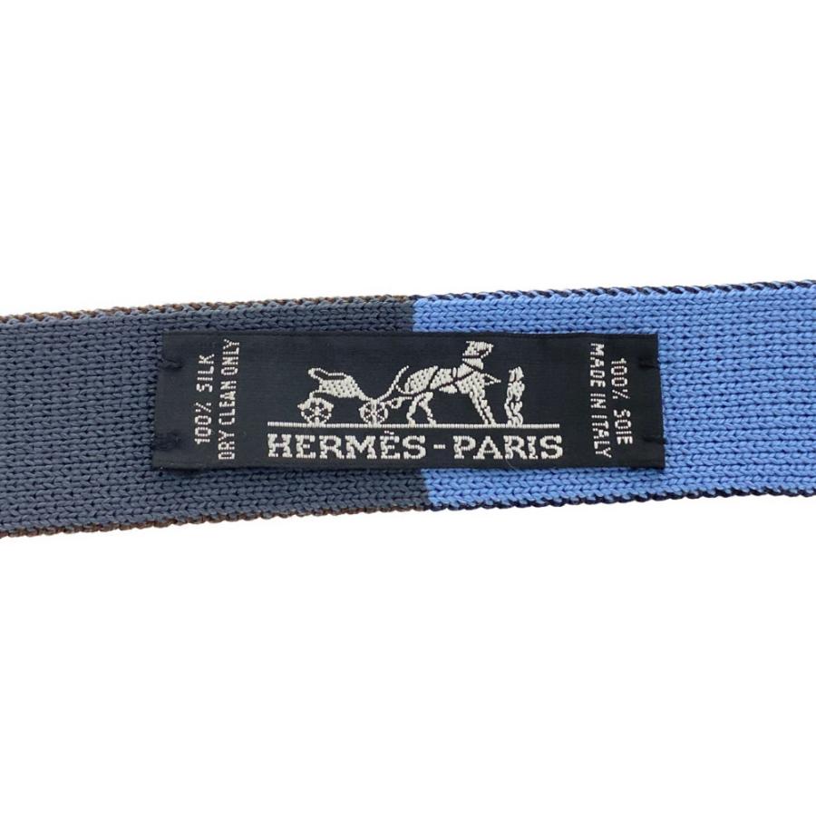 HERMES エルメス キャトルタン・シルクニット(角タイ)スクエア HERMES エルメス キャトルタン・シルクニット(角タイ)スクエア