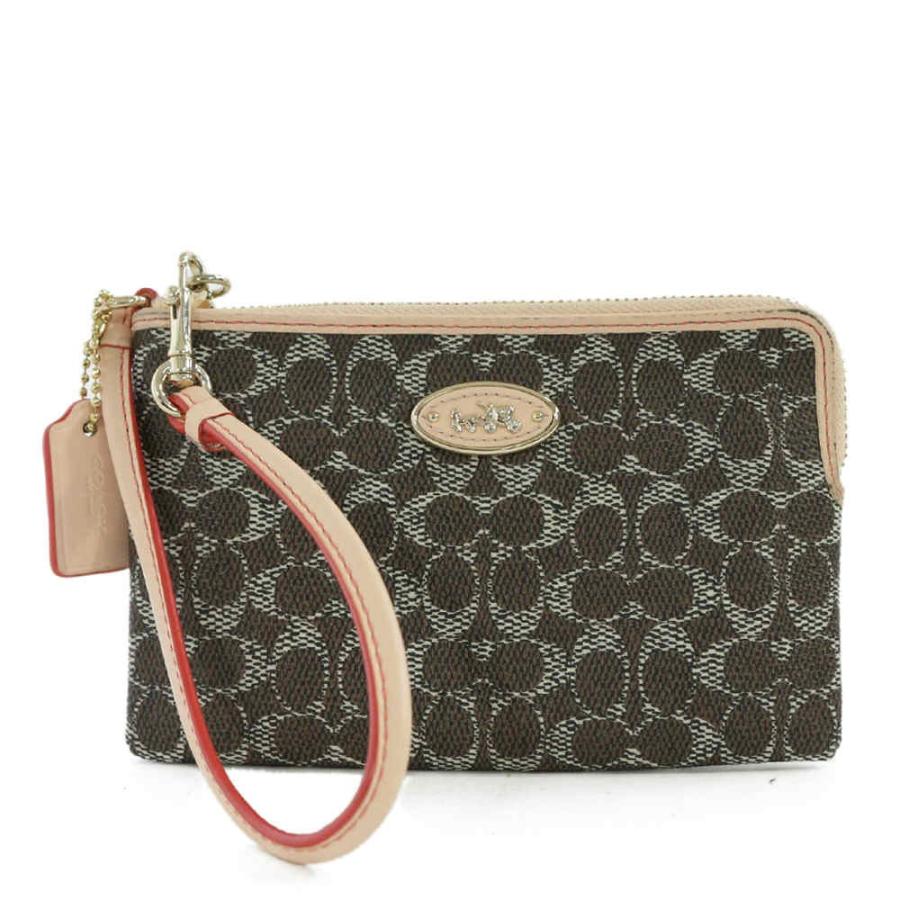 Coach コーチ アクセサリーポーチ シグネチャー ブラウン系 COACH（コーチ） シグネチャー・アクセサリーポーチ/53009/ブラウン