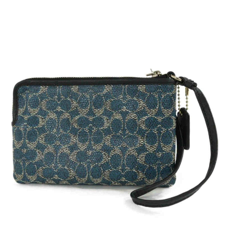 COACH（コーチ） ミニシグネチャー・スモールL-ジップリストレット