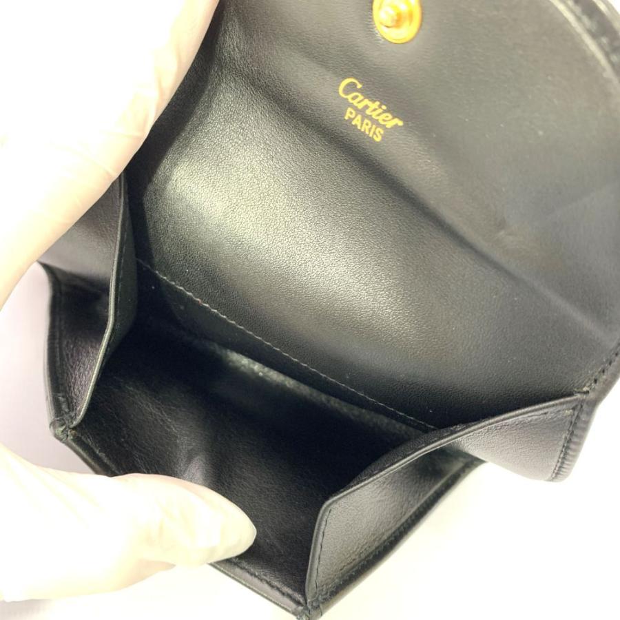 Cartier カルティエ　パンテール　パンサー　コインケース　ポーチ　レザー Cartier カルティエ パンテールドゥカルティエ・プリーツレザー