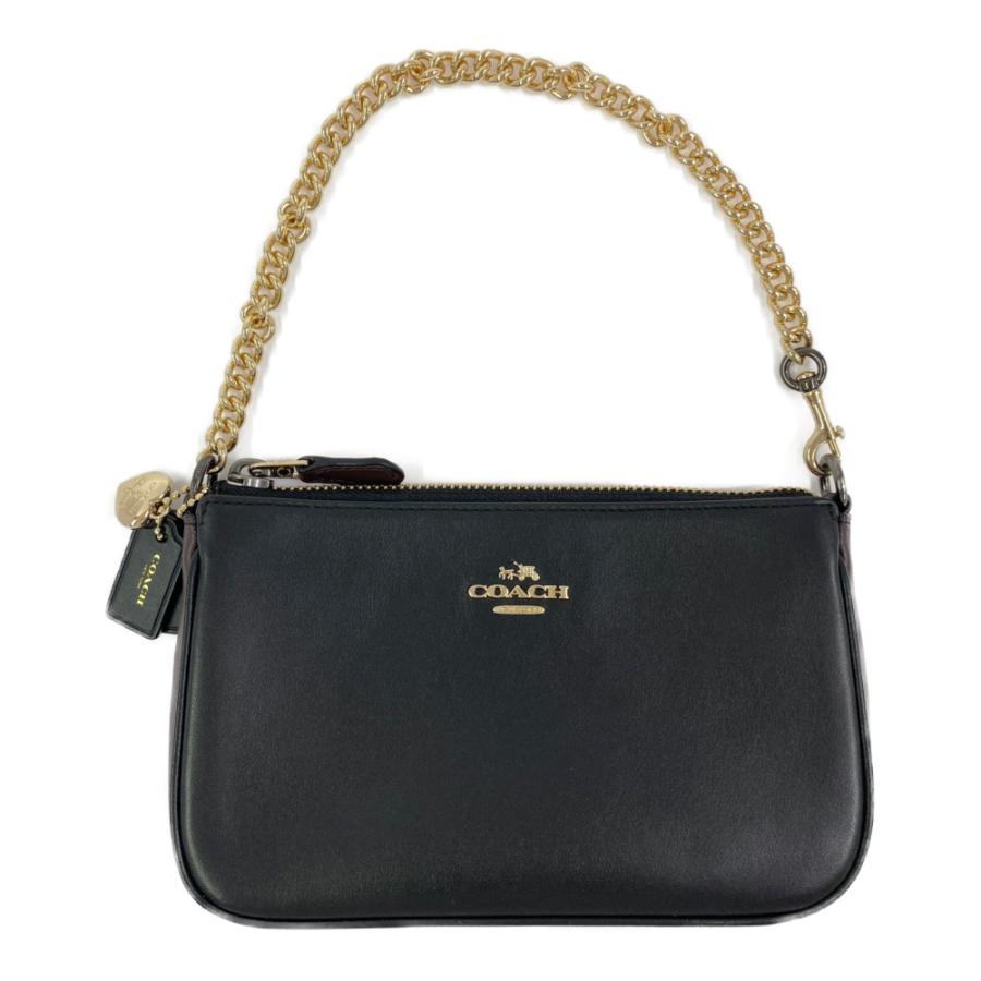 COACH 美品/未使用 チェーンポーチ アクセサリーポーチ（ブラック） COACH コーチ チェーン アクセサリーポーチ/24110/ブラック