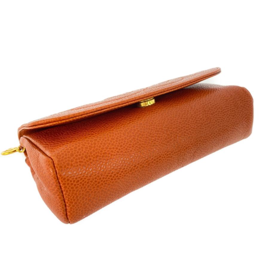 CHANEL（シャネル） ミラー付きコスメポーチ/オレンジ/CHANEL 翌日配送