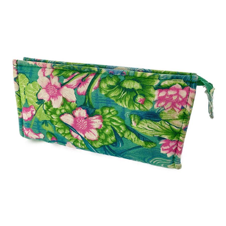 HERMES（エルメス） カエル柄 コットンキャンバスコスメポーチ