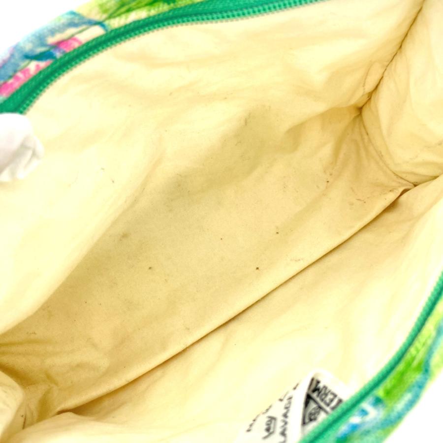 HERMES エルメス カエル柄 コットンキャンバスコスメポーチ