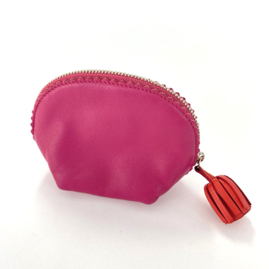 LOEWE（ロエベ） カルメンタッセル付ナッパレザーコスメポーチ/ピンク