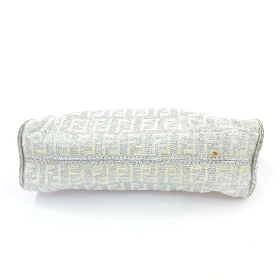 FENDI（フェンディ） FF ズッキーノ コスメポーチ/8N0035/ホワイト