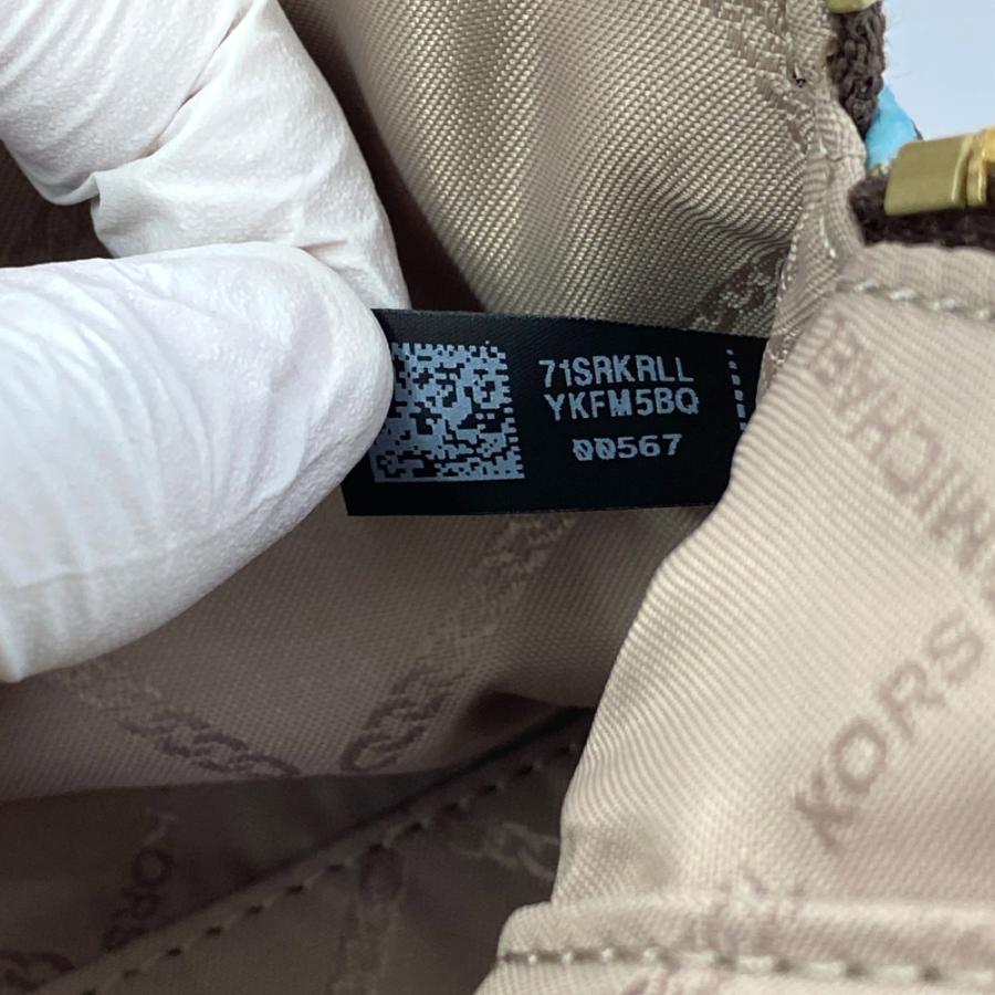 MICHAEL KORS マイケルコース ラゲージタグ柄 コスメポーチ MICHAEL KORS マイケルコース ラゲージタグ柄 コスメポーチ