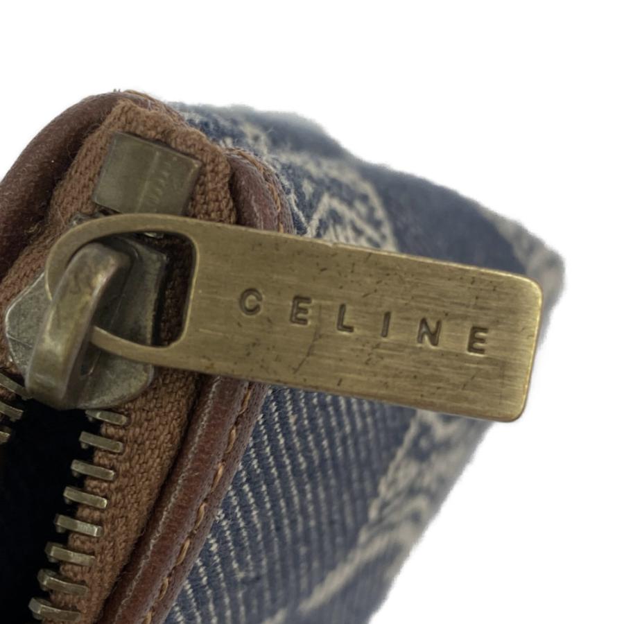 CELINE セリーヌ マカダム デニム ポーチ パリマカダム CELINE（セリーヌ） パリマカダム デニムコスメポーチ/ブルー/CELINE