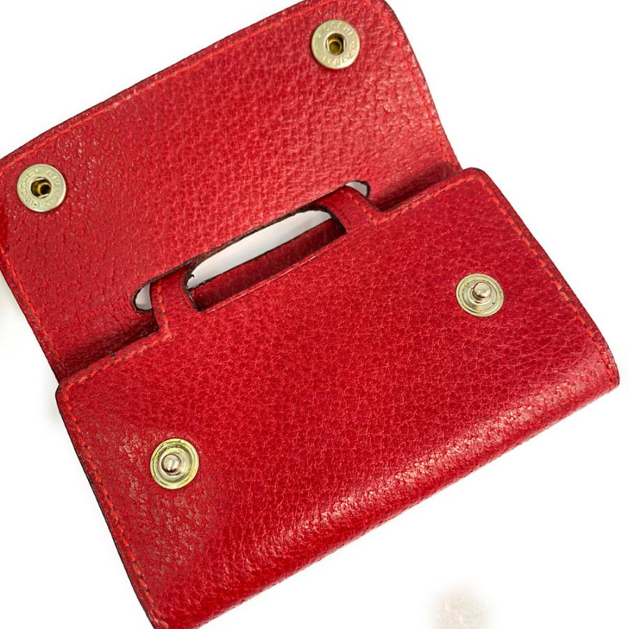 GUCCI グッチ ソーイングセット・ピグレザー 裁縫ポーチ/レッド GUCCI グッチ ソーイングセット・ピグレザー 裁縫ポーチ/レッド