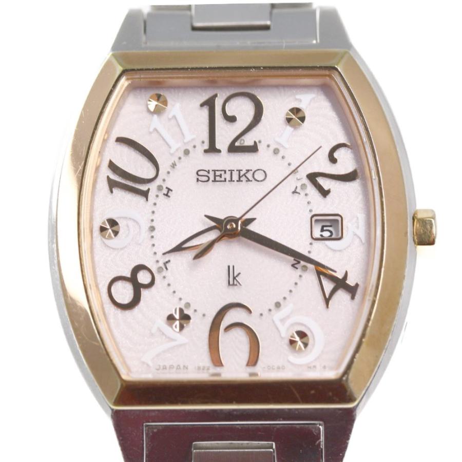 適切な価格 SEIKO セイコー 1B22-0BB0 デイト 電波ソーラー 腕時計 ルキア - 腕時計