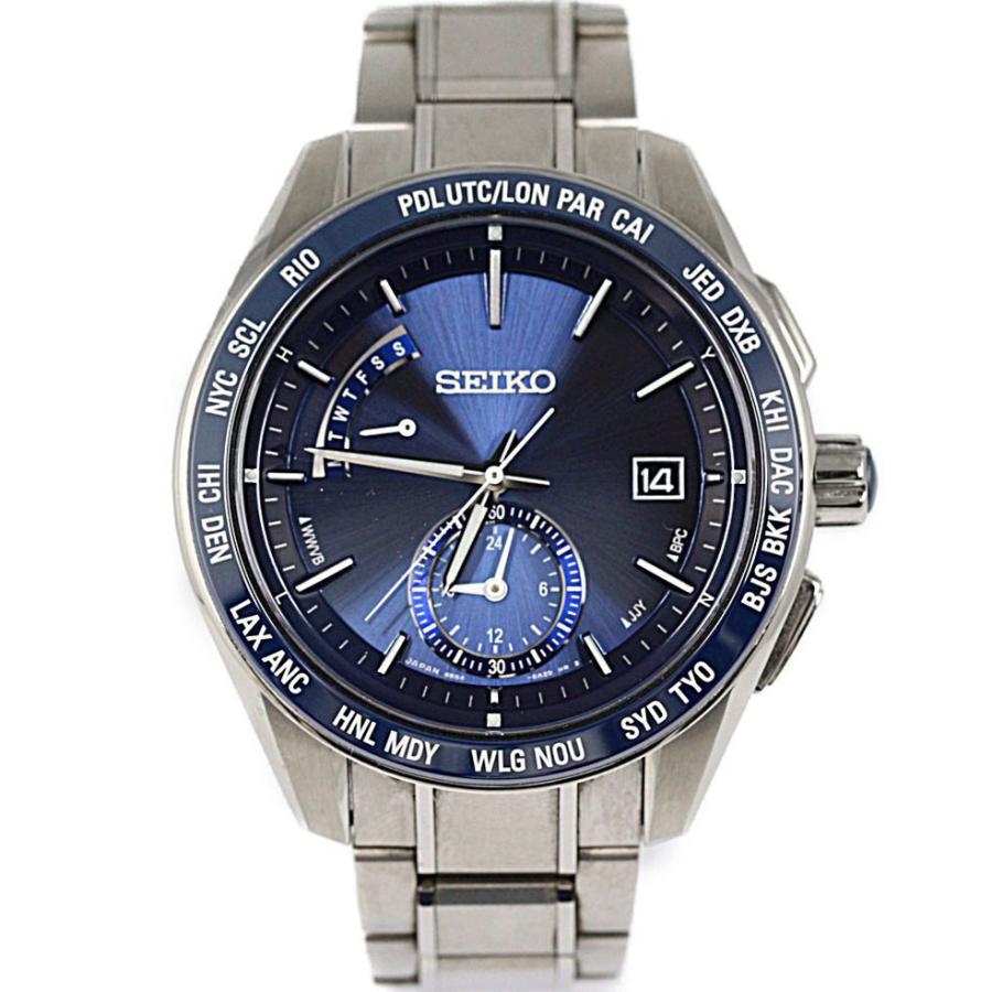 人気モデル　セイコー　ブライツ　電波ソーラー　軽量チタン　世界時計　8B54 SEIKO（セイコー） ブライツ ソーラー 8B54-0AT0 メンズ 腕時計