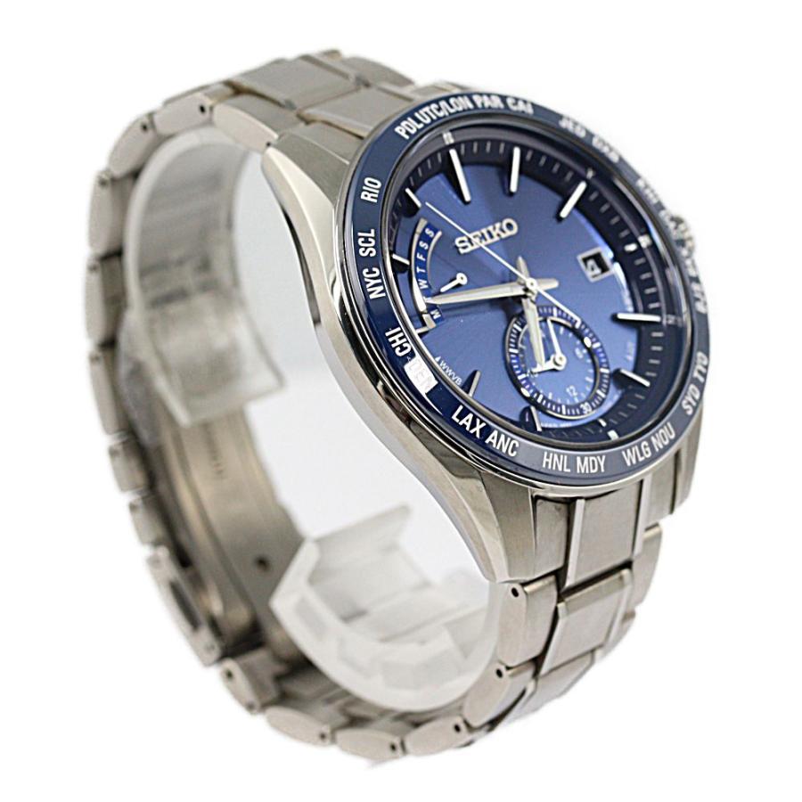 SEIKO（セイコー） ブライツ・ソーラー電波時計 チタン ブルー文字盤