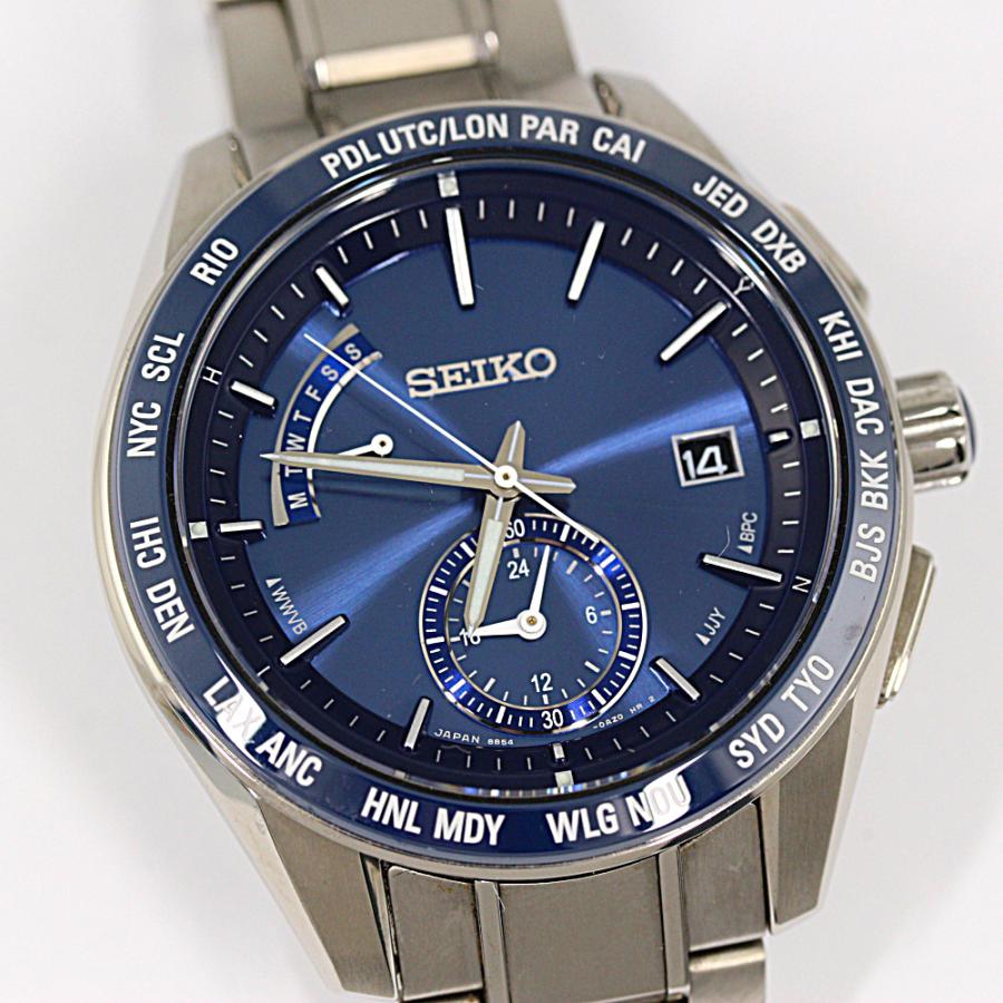SEIKO（セイコー） ブライツ・ソーラー電波時計 チタン ブルー文字盤