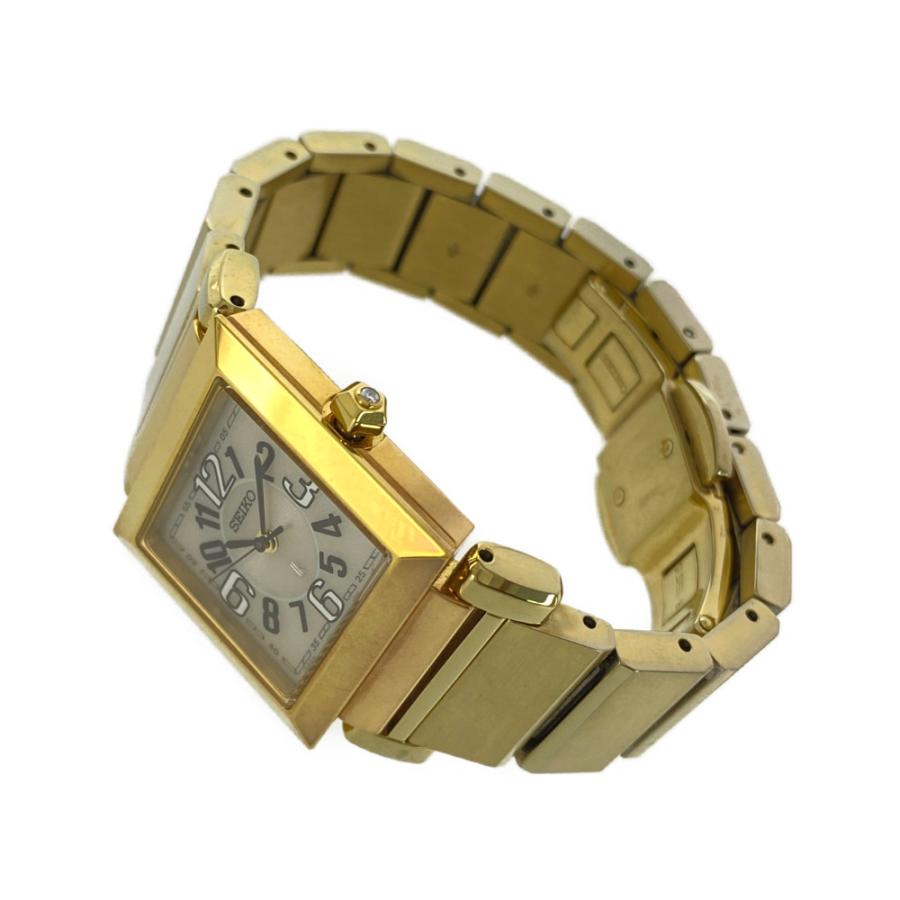 美品】SEIKO ルキア スクエア V111-OAEO ソーラー 腕時計 稼働