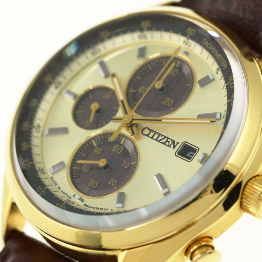 CITIZEN シチズン エコドライブ クロノグラフ レザーベルト CITIZEN シチズン エコドライブ クロノグラフ レザーベルト