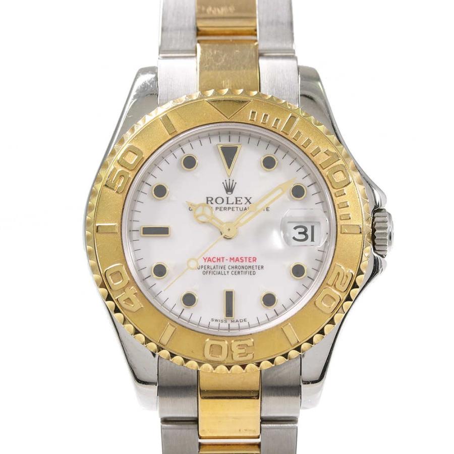 ROLEX ロレックス ヨットマスター・白文字盤 コンビ SS×YG・自動 ROLEX ロレックス ヨットマスター・白文字盤 コンビ SS×YG・自動