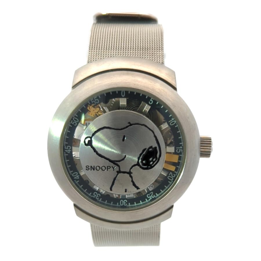 スヌーピースケルトンリング 自動巻き 時計 SS/stainless steel-61.9g