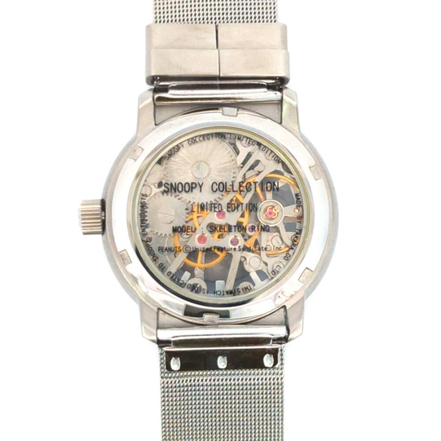 スヌーピースケルトンリング 自動巻き 時計 SS/stainless steel-61.9g