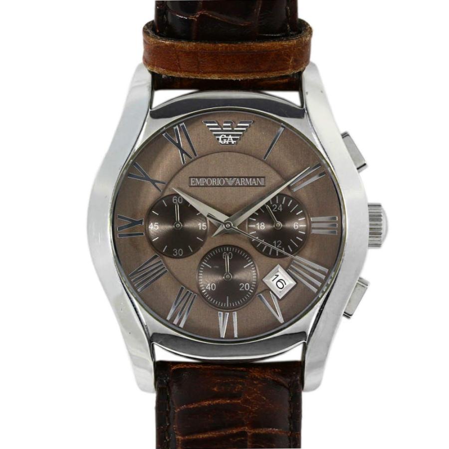 エンポリオアルマーニ クロノグラフ レザーベルト クォーツ時計