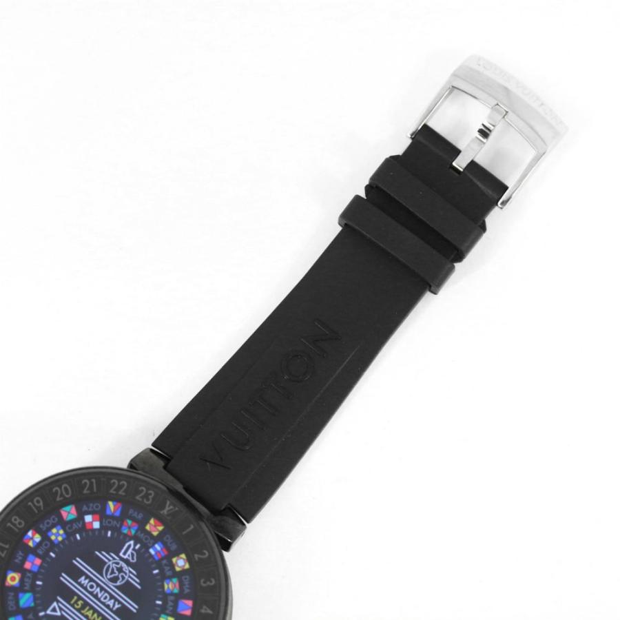 美品・ルイヴィトン タンブール ホライゾンブラック・スマートウォッチ