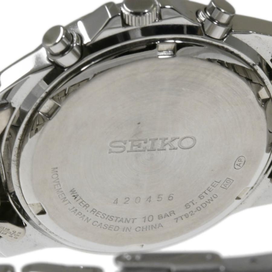 SEIKO（セイコー） クロノグラフ クォーツ時計/7T92-0DW0/シルバー