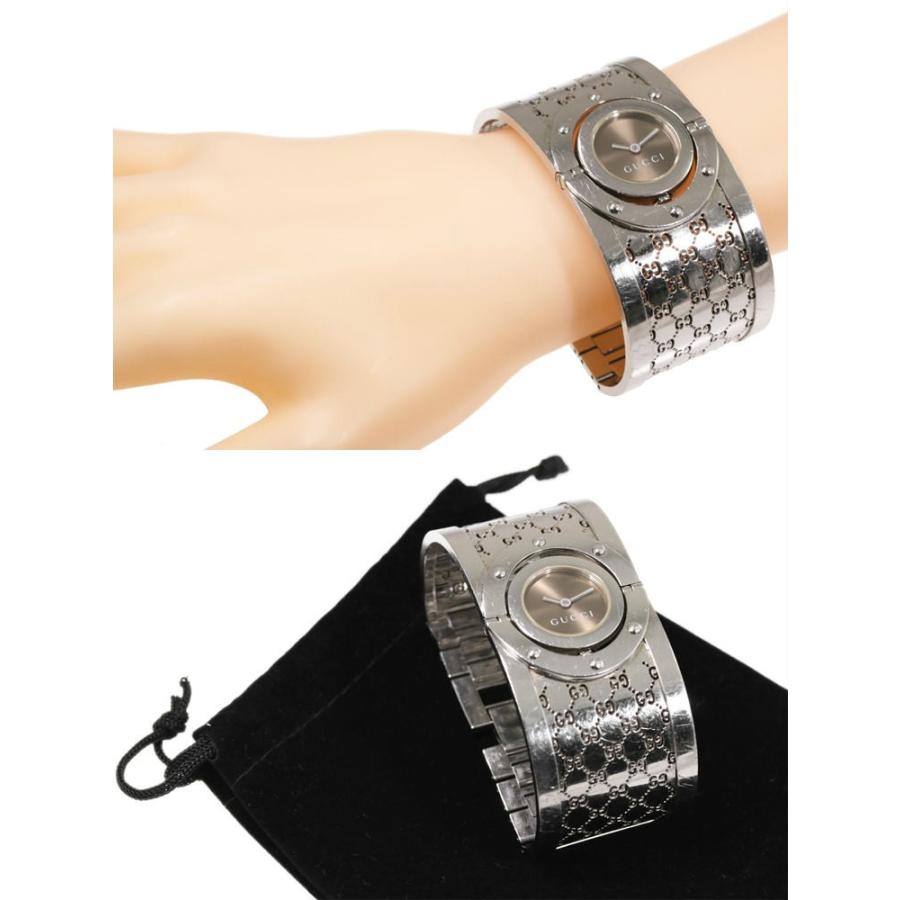GUCCI（グッチ） 112 トワール クオーツ・バングルウォッチ時計/SS