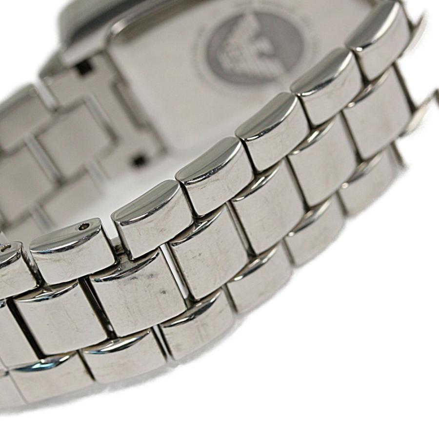 エンポリオアルマーニ クォーツ時計/SS/stainless steal-94.5g/AR0157/シルバー×ブラック/EMPORIO ...