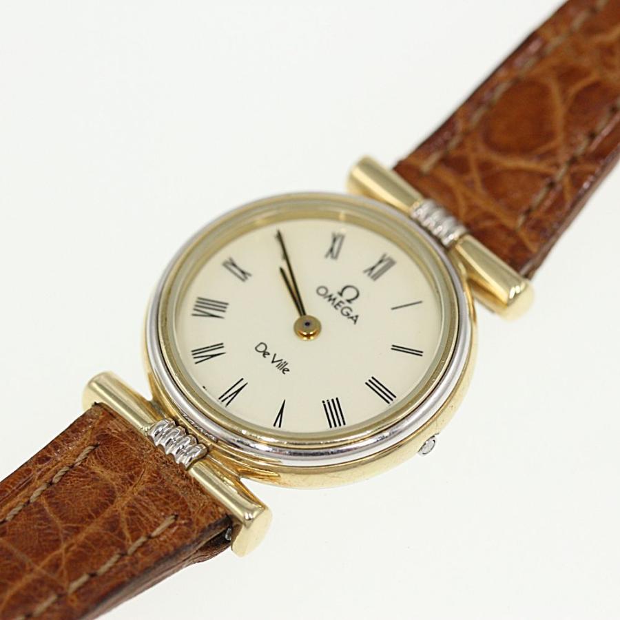OMEGA（オメガ） デヴィル/De Ville・レザーベルト クォーツ時計
