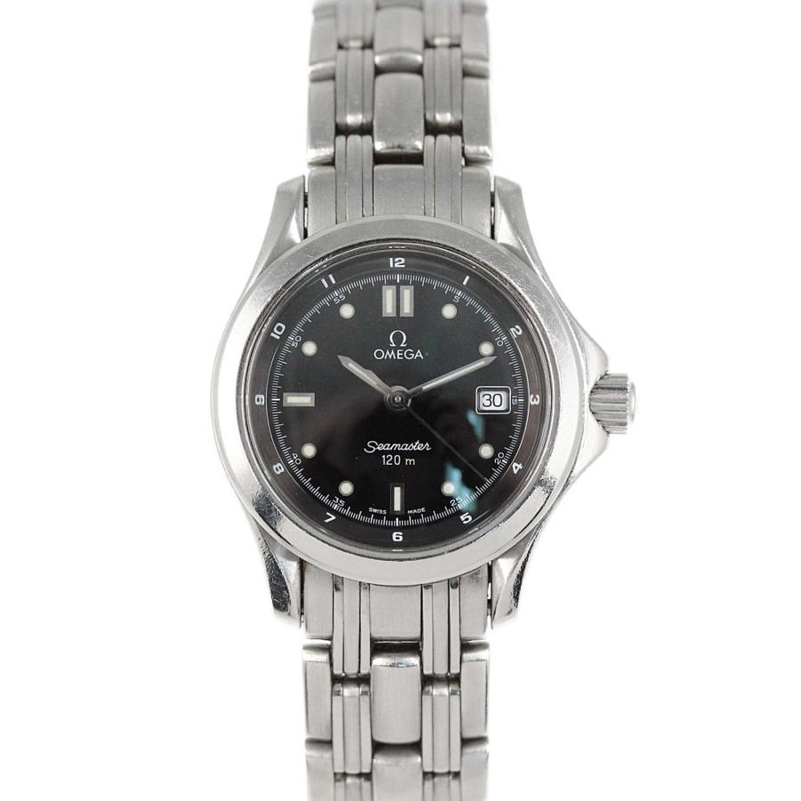 Omega シーマスター 120m メンズ 腕時計 希少・レア】OMEGA シーマスター 120m アナデジ K18YG SS ネイビー