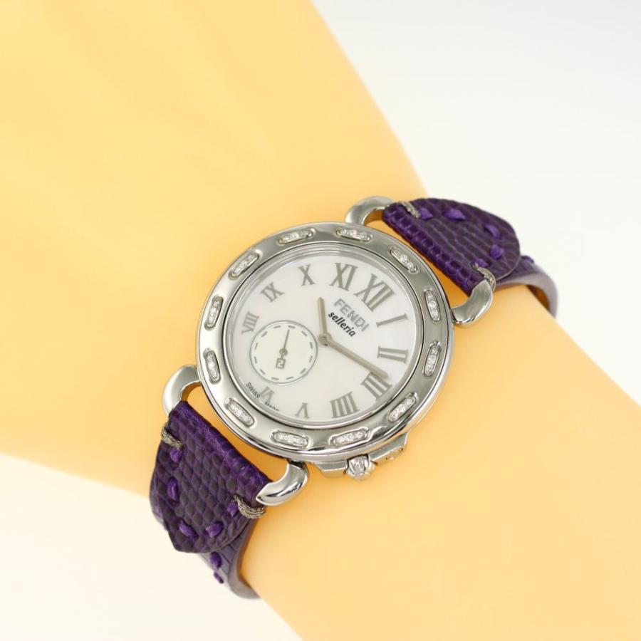 FENDI　フェンディ　8100M　セレリア　シェル　クォーツ腕時計　メンズ FENDI フェンディ 8100M セレリア シェル文字盤 クォーツ 時計