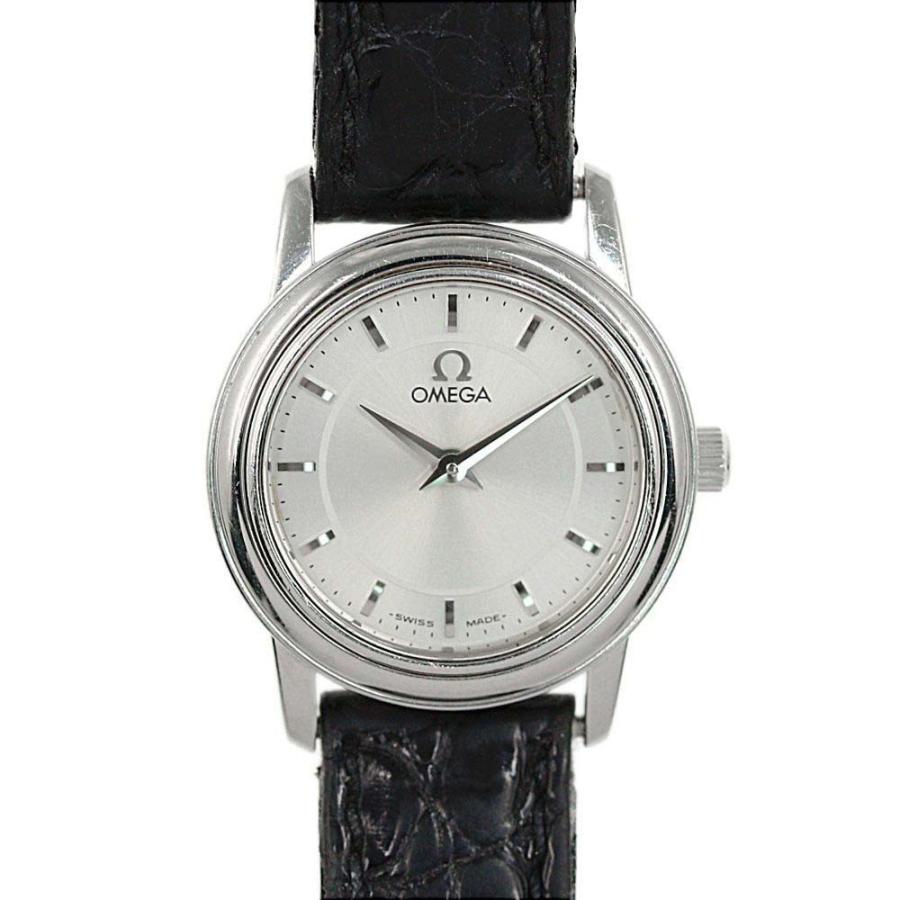 OMEGA De Ville Quartz シルバー ブラックレザー OMEGA De Ville Quartz シルバー ブラックレザー