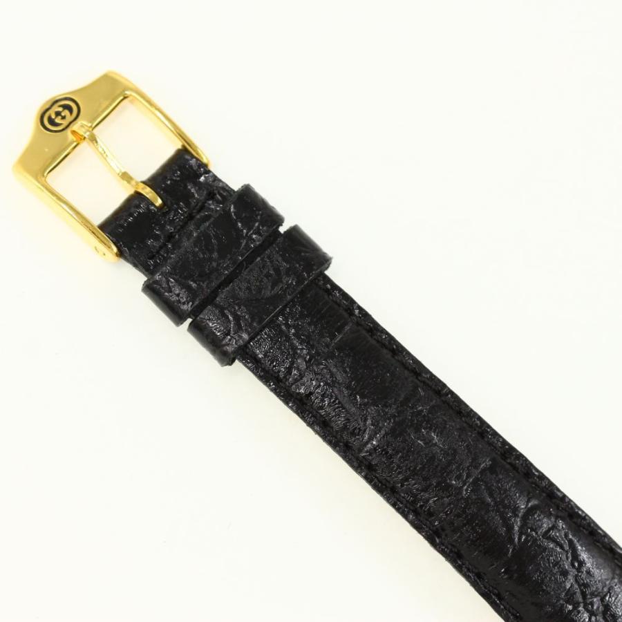GUCCI（グッチ） スクエア クォーツ時計 レザーベルト-19.5g/2600L