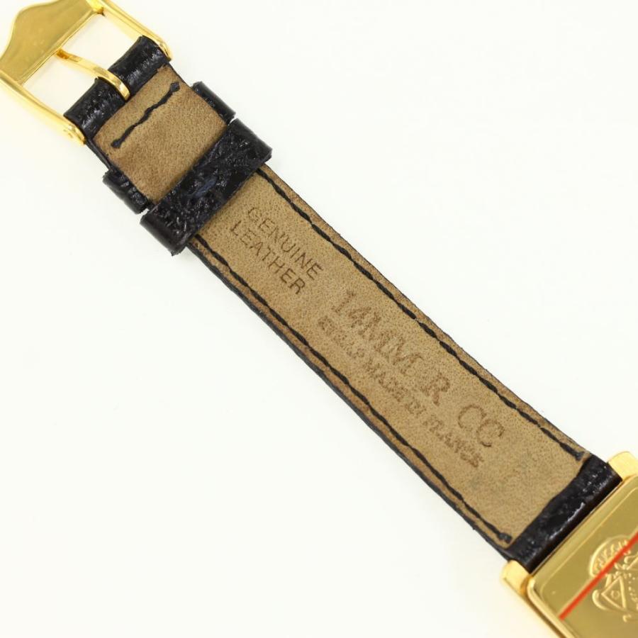 GUCCI スクエア レザーベルト 時計 GUCCI（グッチ） スクエア クォーツ時計 レザーベルト-19.5g/2600L