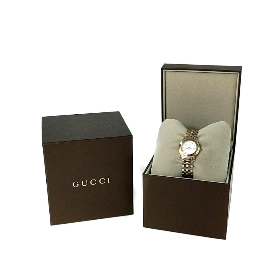 GUCCI グッチ シェル文字盤 コンビ・クォーツ時計/SS/stainless