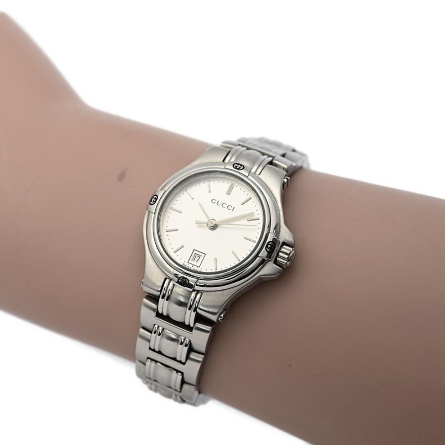 GUCCI（グッチ） クォーツ時計/SS/stainless steal-70.2g/9040L