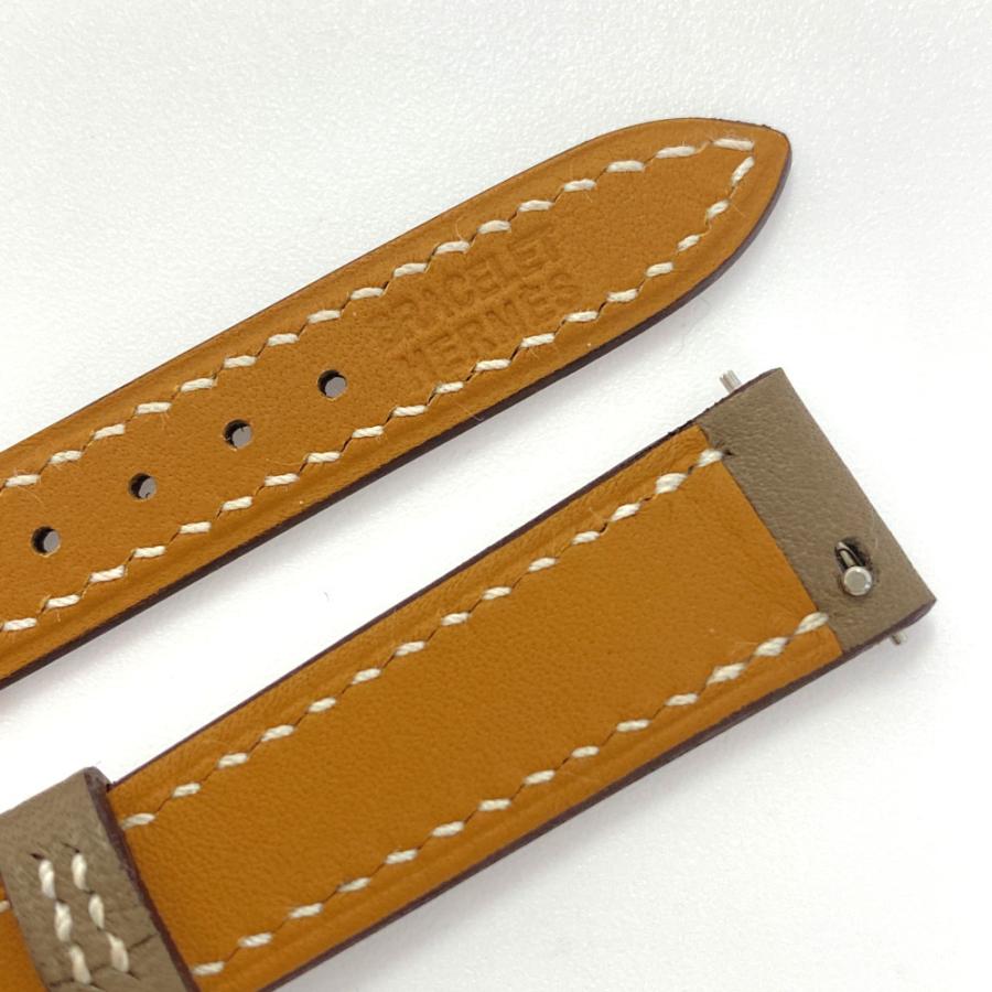 エルメス　Hウォッチ　ベルト　エトゥープ HERMES エルメス Hウォッチ 21mm用 ヴォースイフト 時計ベルト