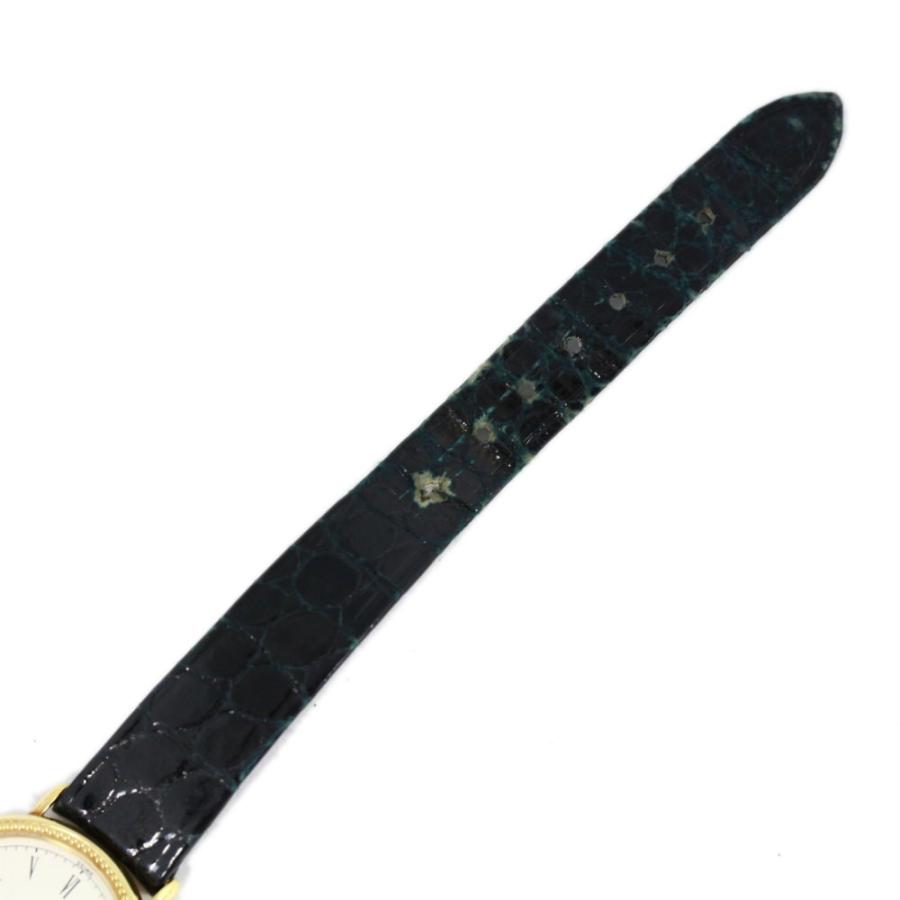 美品 正規品 ピアジェ Piaget 手巻腕時計 WG 97119 PIAGET ピアジェ ホワイトローマダイアル・手巻き時計・1980年代